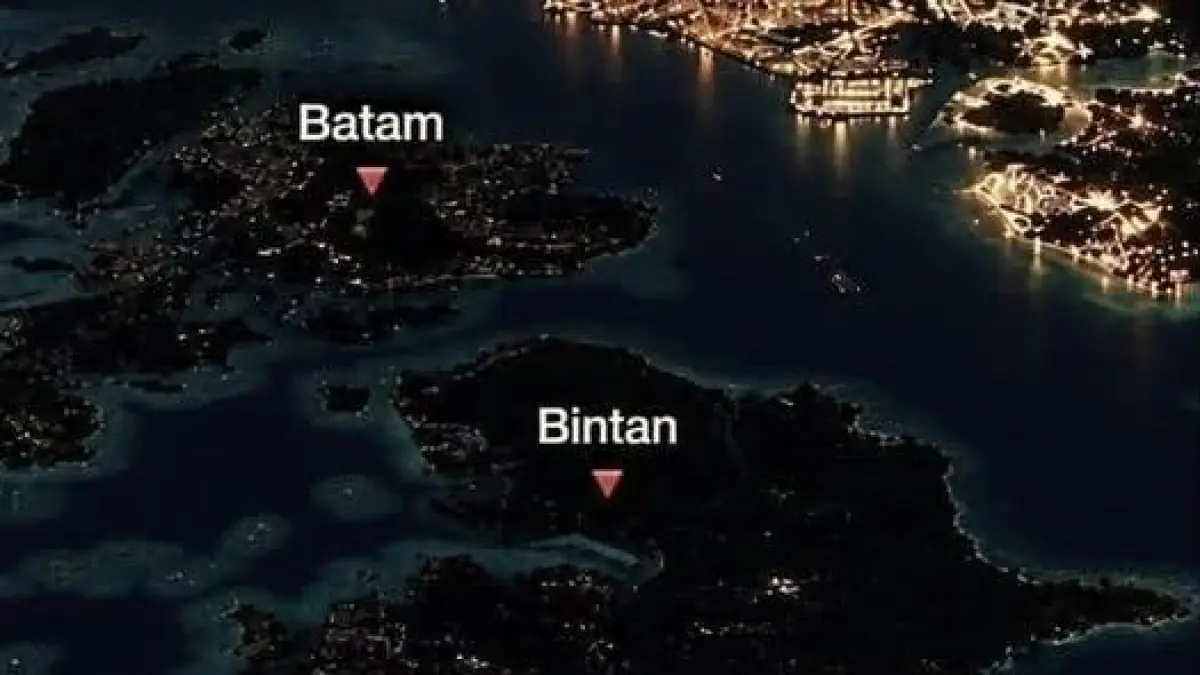 Kondisi Batam dan Bintan saat backout sedang terjadi. Foto: SSCBATAM