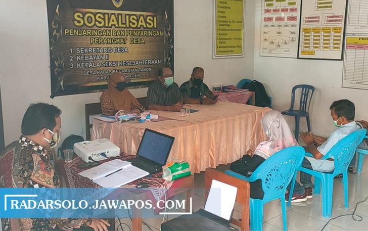 ILUSTRASI: Proses seleksi perangkat desa di Sragen.