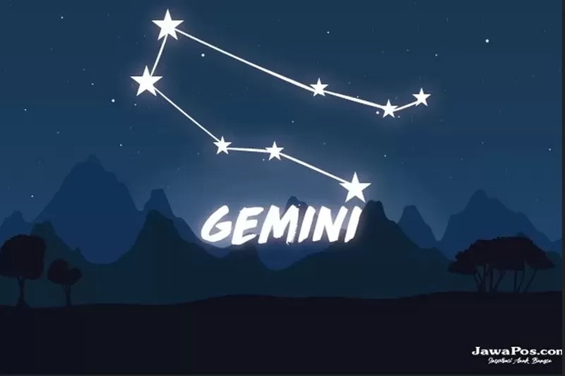 Ilustrasi zodiak gemini. (Kokoh Praba Wardani/JawaPos.com)