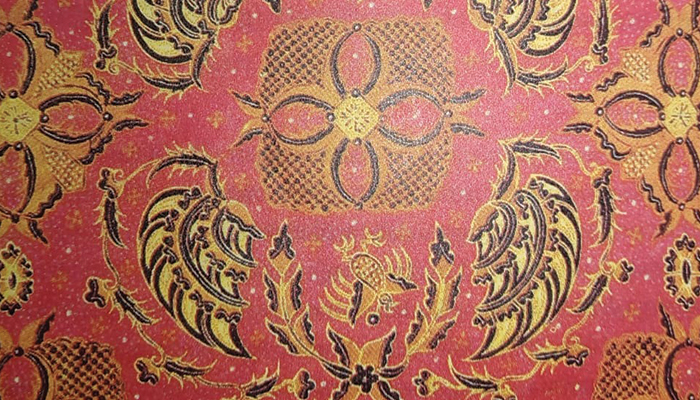 Batik Rengga Puspita Latar Merah