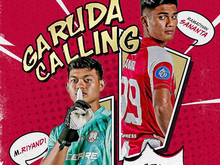 Unggahan Persis Solo saat Muhamamad Riyandi dan Ramadhan Sananta dipanggil untuk ikut tim nasional senior TC di Turki