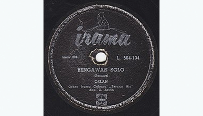 Stiker Label Lagu "Bengawan Solo"