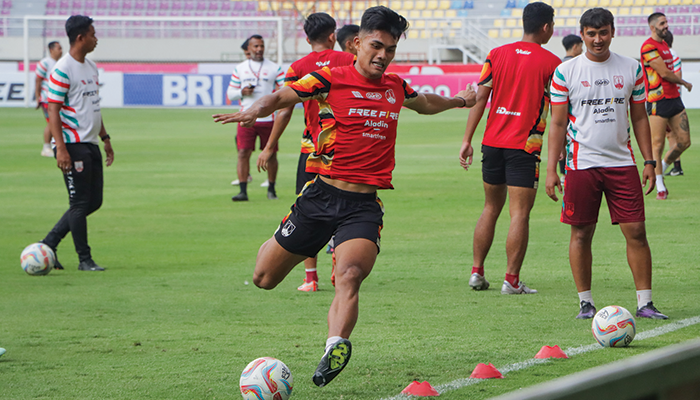 PEMAIN KUNCI: Striker Persis Solo ramadhan Sananta saat terjun di Liga 1 musim ini.