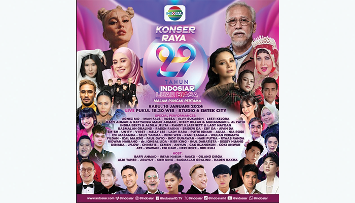 Dua Malam Puncak Bertabur Ratusan Bintang Dan Kolaborasi Spektakuler Warnai Perayaan Hut 29 Indosiar Luar Biasa