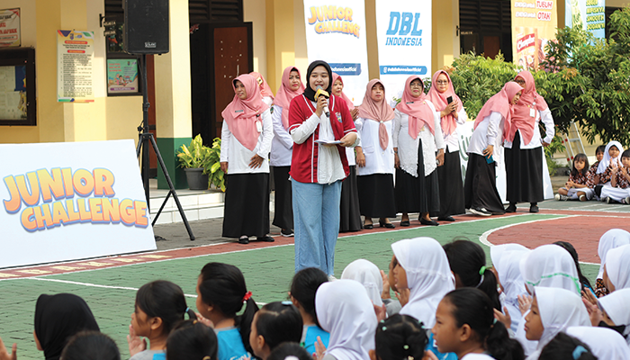 SOSIALISASI: Roadshow Energen Champion SAC Indonesia 2023 di SDN Sondakan Surakarta, Rabu (10/1).