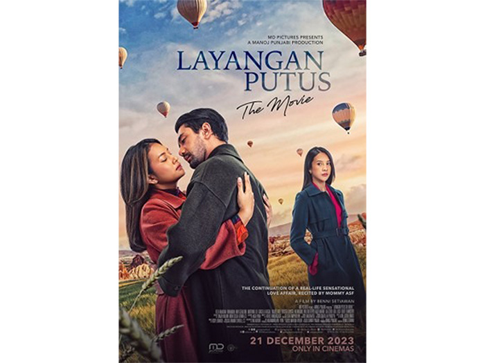 Poster film Layangan Putus The Movie, salah satu film yang akan tayang di bioskop Solo Raya bulan Januari  (21CINEPLEX.COM)