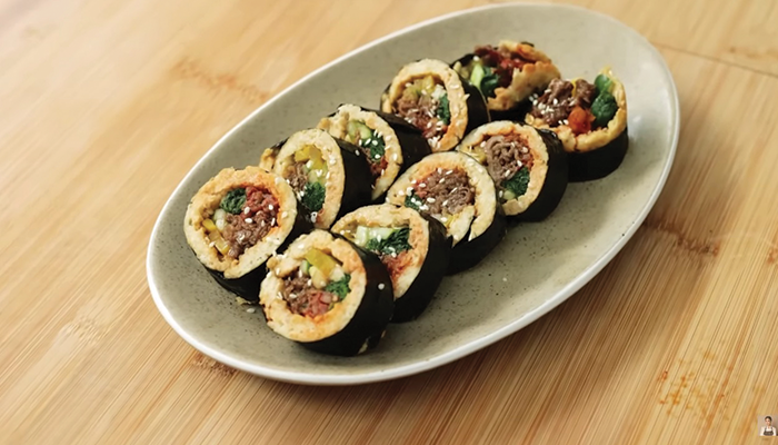 Olahan Oat Beef Bulgogi Gimbab Ala Chef Devina Hermawan