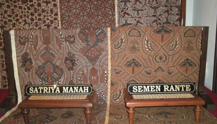 Batik satriya manah (kiri) dan batik semen rante (kanan)