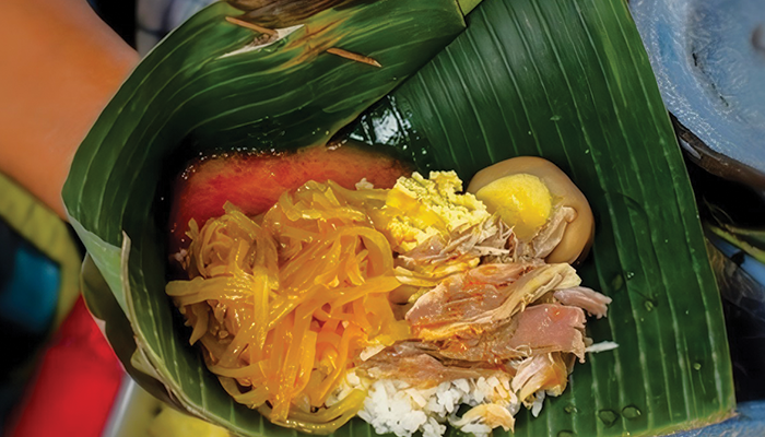 Sepincuk nasi liwet khas Solo