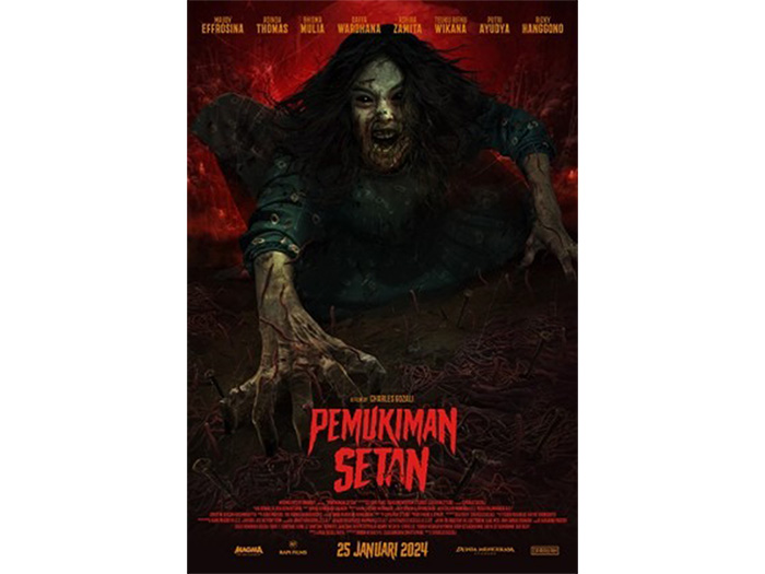 Poster film Pemukiman Setan yang menjadi salah satu film yang masuk daftar rekomendasi untuk ditonton di bioskop Solo akhir pekan ini (21CINEPLEX.COM)