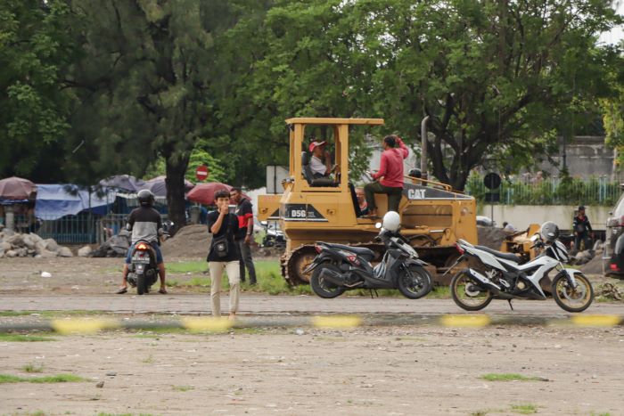 DITATA: Alun-Alun Utara Keraton Kasunanan Surakarta segera direvitalisasi menjadi lebih bagus. (M IHSAN/RADAR SOLO)