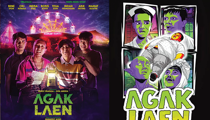 Ilustrasi Poster film Agak Laen.