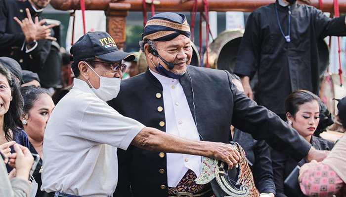 Potret Ki Blacius Subono yang Meninggal Dunia Saat Kampanye Ganjar - Mahfud di Solo, Sabtu (10/02).