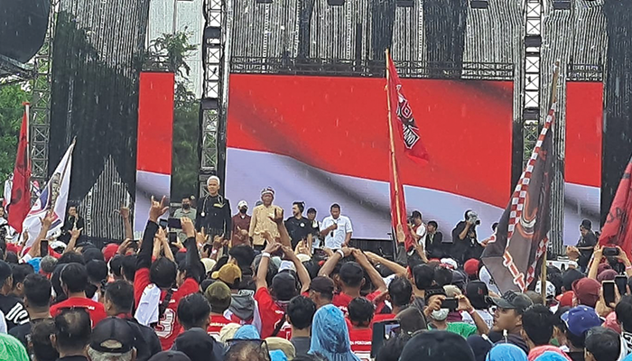 Kampanye Ganjar Pranowo - Mahfud MD di Solo