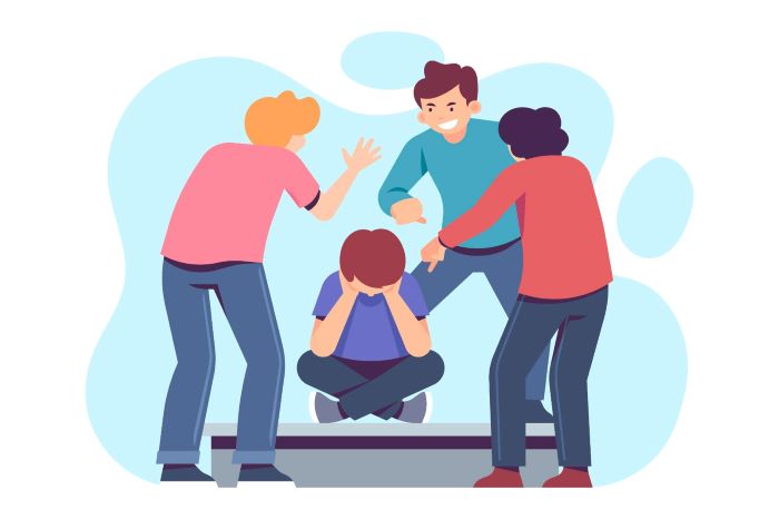 Ilustrasi bullying yang menyeret seorang anak artis baru-baru ini (FREEPIK)