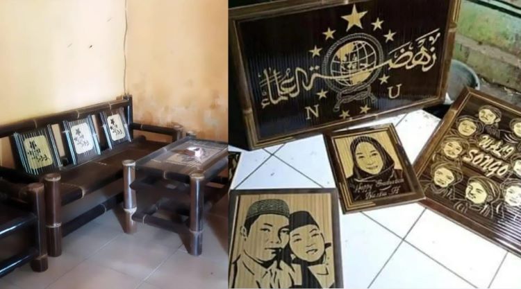 Potret industri kerajinan bambu wulung yang mengalami kesulitan karena bahan baku yang musiman.  (DOK. PRIBADI/ RIDA FAMILA)