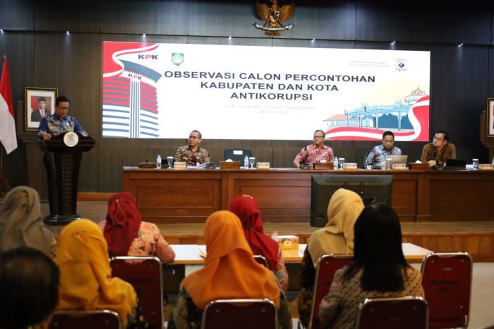 Solo dicalonkan sebagai Kota/Kabupaten Antikorupsi dan siap dinilai KPK (DOK. HUMAS PEMKOT SOLO)