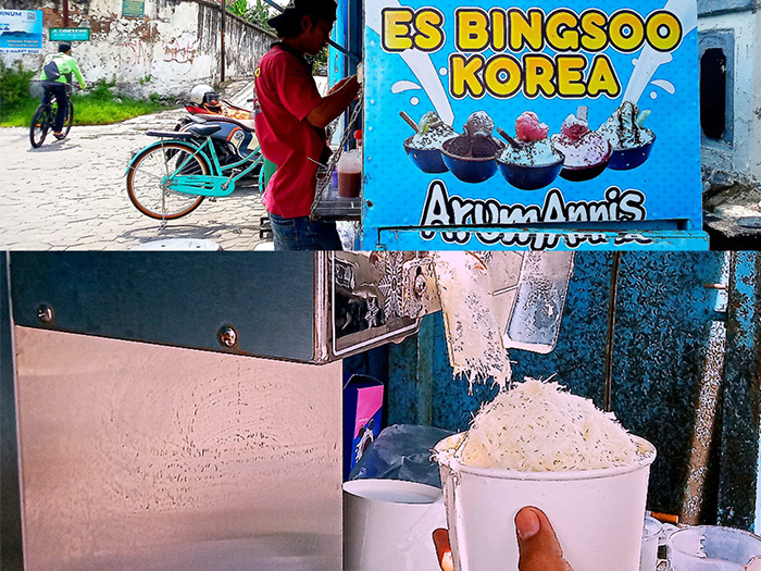 Es Bingsoo Korea kaki lima pertama di Solo. (DOK. PRIBADI/ AFIFAH HENINDA MUFTI)