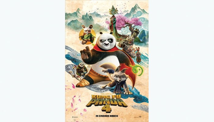 Poster FIlm Kung Fu Panda 4 yang tayang di bioskop Solo.