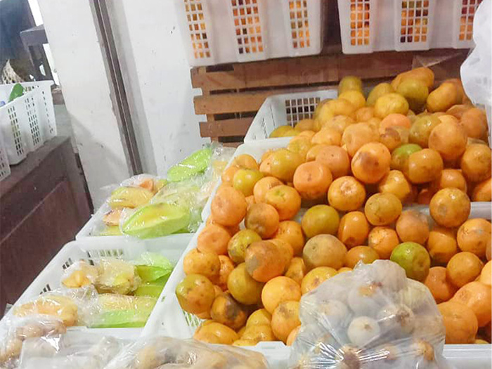 Potret buah di Pasar Mangu Boyolali yang tidak mengalami kenaikan harga (DOK. PRIBADI/ FATKHA MEILIANA PUTRI)