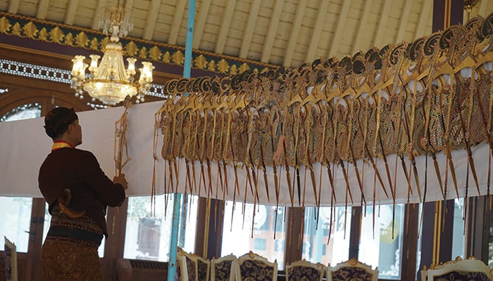 Beberapa Koleksi Pusaka Wayang Keraton Surakarta.