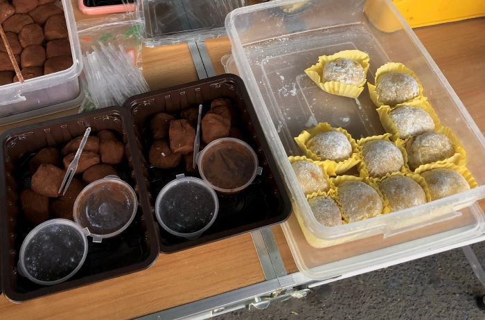Mochi daifuku menjadi salah satu jajanan yang tengah viral di Solo baru-baru ini. (DOK. PRIBADI/ NORA)