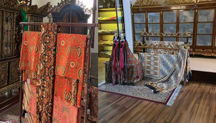 Salah satu koleksi batik di house of danar hadi.