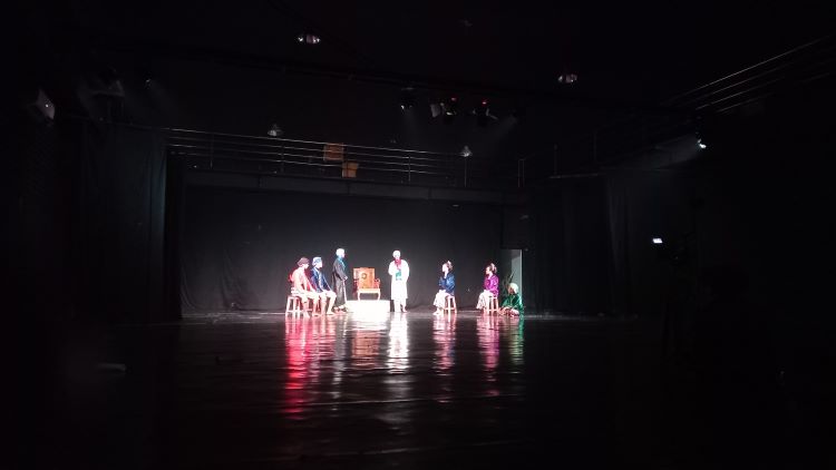 Pagelaran Kethoprak Seloso Kliwon dengan lakon Demak Berdarah di Prodi Teater, ISI Surakarta. (DOK. PRIBADI/ SISCA)