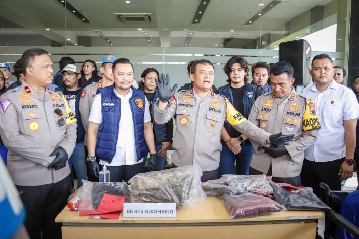 Polisi menguak kasus pembunuhan warga Karanganyar, Serlina. (IWAN KAWUL/ RADAR SOLO)
