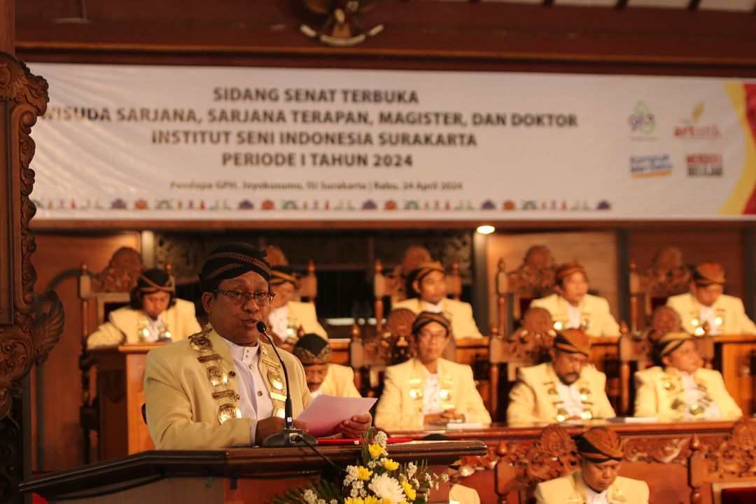 Pelaksanaan Wisuda periode 1 tahun 2024 ISI Surakarta. (DOK. ISI SURAKARTA)