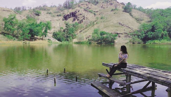 Telaga Claket Wonogiri yang masih asri.