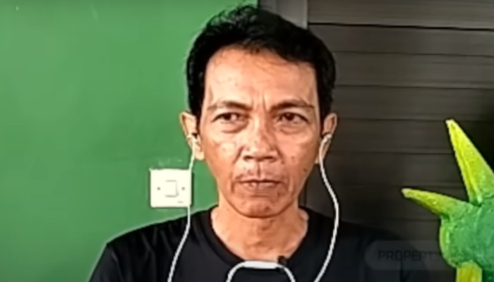 Ganda, suami Rini Mariany beri keterangan mengenai kasus mayat dalam koper yang tewaskan istrinya.