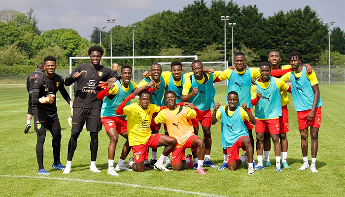 pemain Timnas Guinea U-23 untuk melawan Timnas Indonesia U-23 di babak play-off Olimpiade Paris 2024