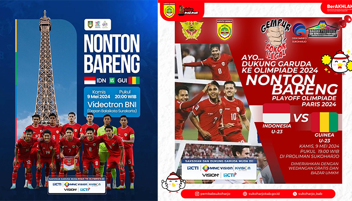 Nobar Timnas Indonesia di Solo Raya
