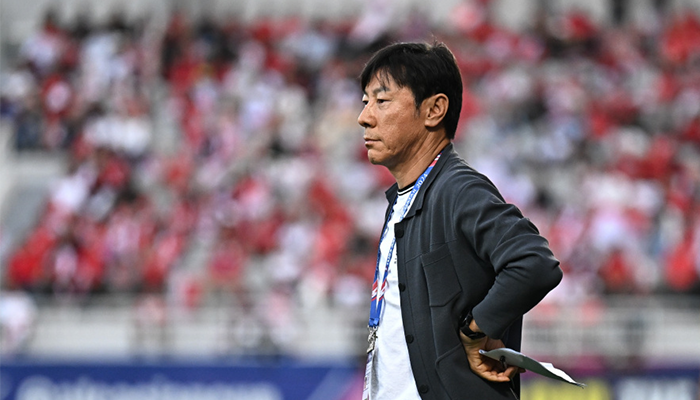 Shin Tae-yong (STY) saat melatih Timnas Indonesia.
