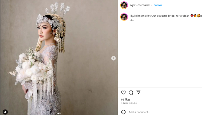 Ijab kabul Mahalini dan Rizky Febian.