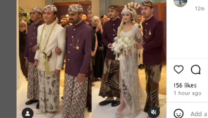 Ijab kabul Mahalini dan Rizky Febian.