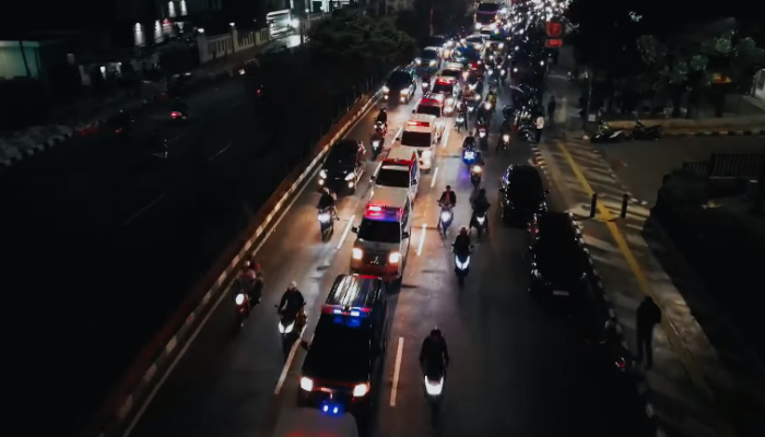 Deretan ambulans yang jemput korban kecelakaan maut Ciater.