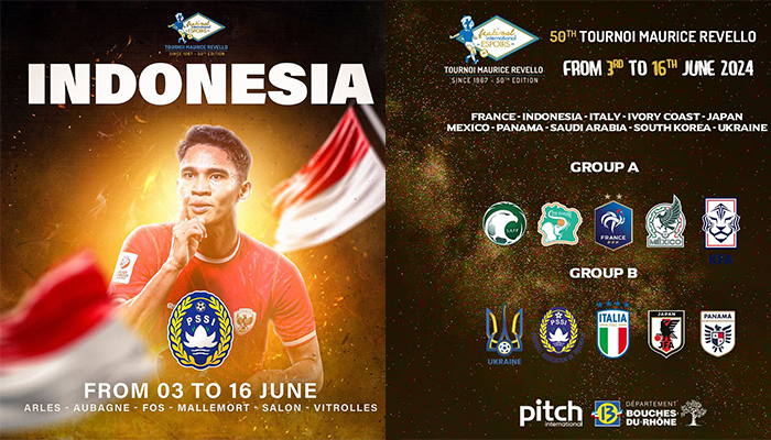 Postingan resmi keikutsertaan Timnas Indonesia di Tuolon Cup 2024
