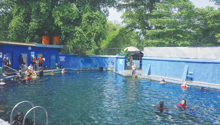 Umbul Brintik yang ada di Desa Malangjiwan, Kecamatan Kebonarum yang diserbu wisatawan saat momen libur panjang.