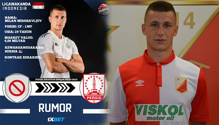 Milan Mirossavljev striker incaran Persis Solo