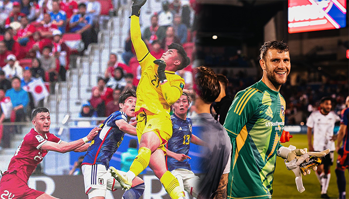 Ernando saat tampil di Piala Asia 2023 dan Maarten Paes saat bermain di FC Dallas