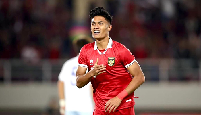 Aksi Ramadhan Sananta saat membela Timnas Indonesia