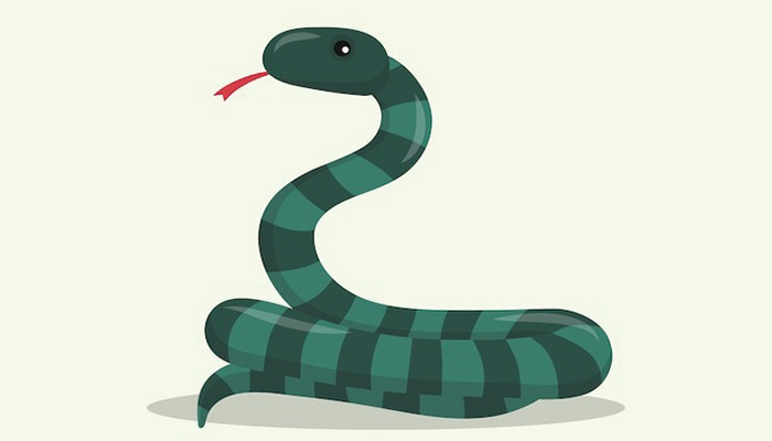 Ilustrasi Ular Laut.