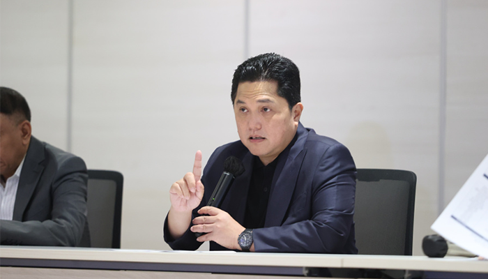 Potret Erick Thohir ketua PSSI.