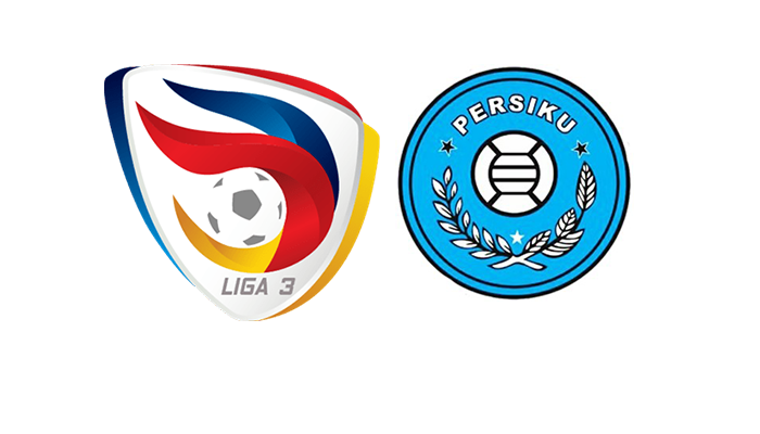 Logo Liga 3 dan Persiku Kudus.