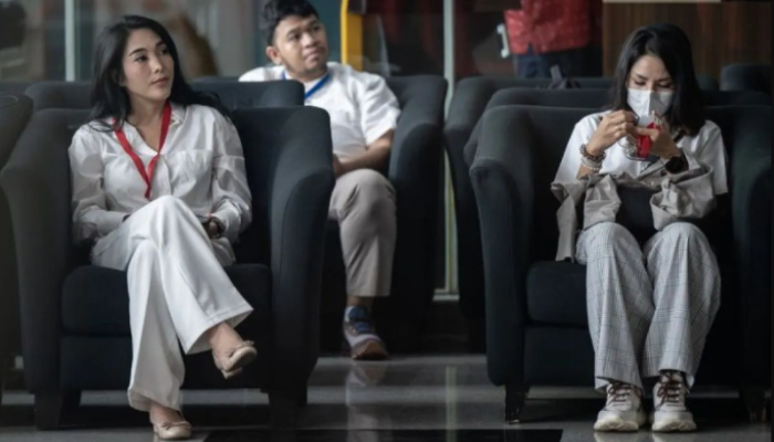 Biduan dangdut Nayunda Nabila saat diperiksa KPK terkait kasus SYL.