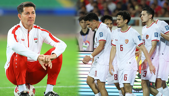 Potret Jesus Casas dan Pemian timnas Indonesia.