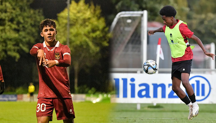 Potret aksi Amar Brkic dan Chow Damanik saat membela Timnas