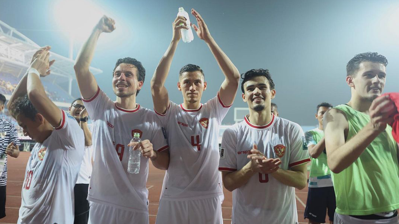 Potret pemain Keturunan Timnas Indonesia merayakan kemenangan atas Vietnam